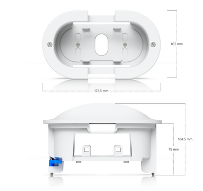 Ubiquiti UACC-G6-180-FM-W | UniFi G6 180 Flush Mount Camera Accessory, Recessed Ceiling, White