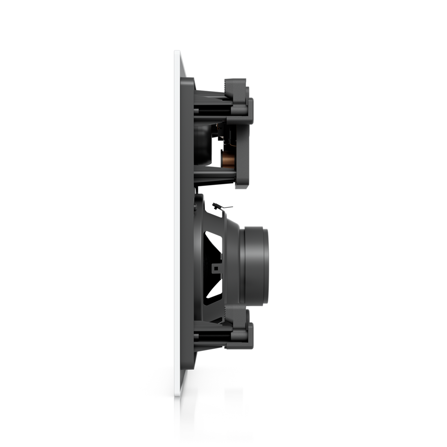 Ubiquiti uacc in wall speaker black and white inlay with sleek modern design 6.5 inch 2 way 130w 8 ohm