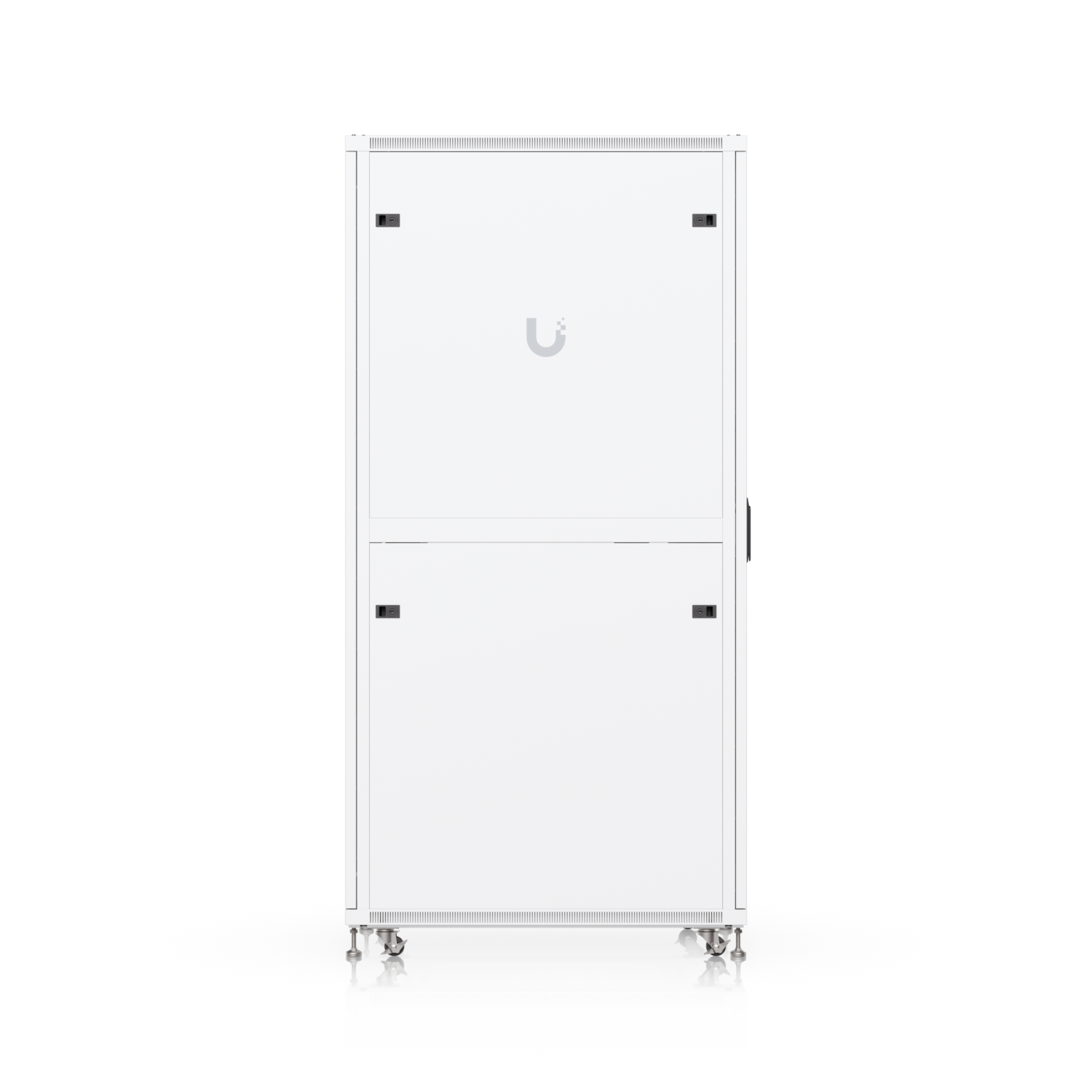 White uplink rack server unit with sleek minimalist design and metallic feet for ubiquiti uacc rack 42u cabinet
