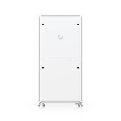 White uplink rack server unit with sleek minimalist design and metallic feet for ubiquiti uacc rack 42u cabinet