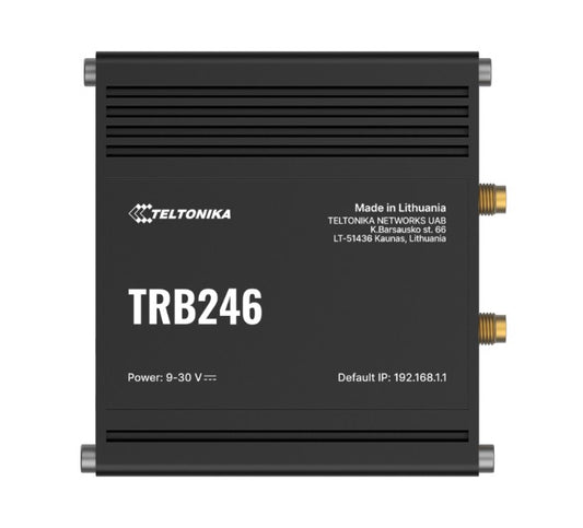Teltonika TRB246100300 | TRB246 Industrial IoT Gateway, 4G/LTE, Dual SIM, Auto-Failover, Backup WAN
