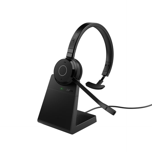 JABRA 6693-833-399 | Evolve 65 TE Mono Headset, Wireless, Link390a MS, Stand Included
