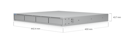 Ubiquiti 1U-RACK-MOUNT-UNAS-PRO-4 | UniFi UNAS Pro 4 1U Rack NAS, 4-Bay, Dual 10G SFP+, Diskless