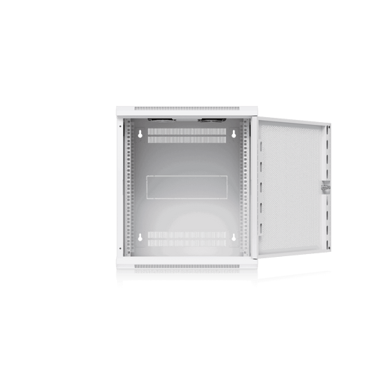 Ubiquiti UACC-Rack-12U-Wall-450-P white 12U wall-mount server rack with perforated door