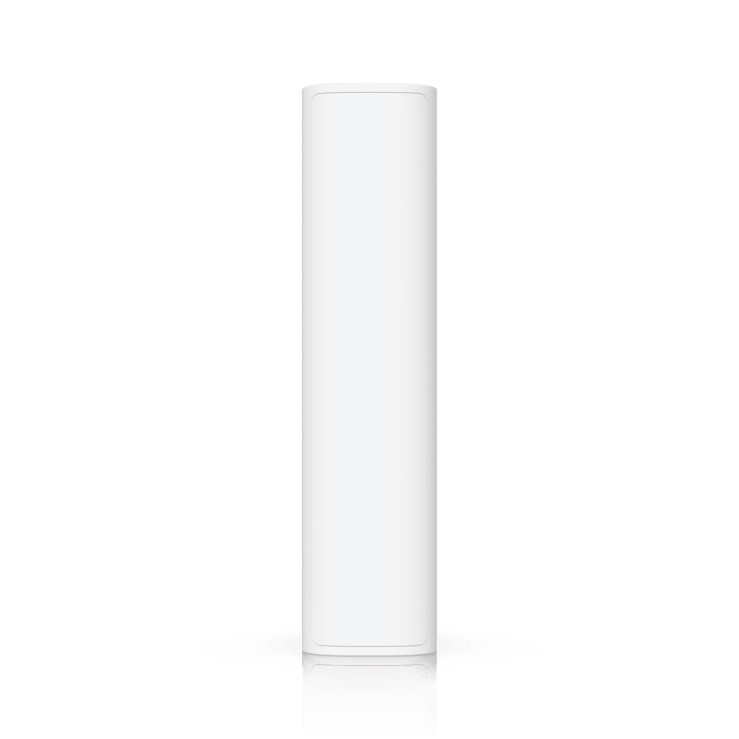 White cylindrical water filter with smooth matte finish featured in Ubiquiti USL-Motion-US UniFi SuperLink motion sensor product
