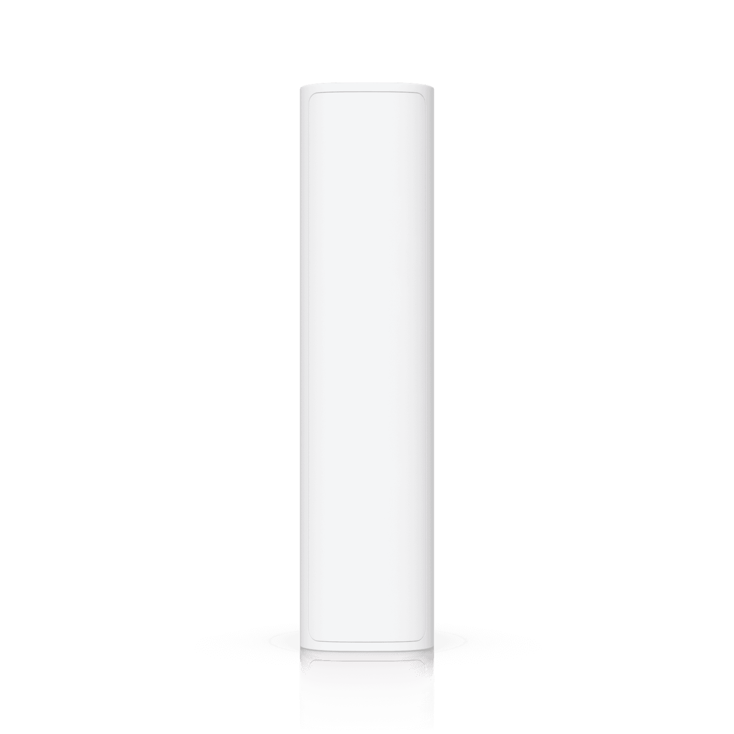 White cylindrical water filter with smooth matte finish featured in Ubiquiti USL-Motion-US UniFi SuperLink motion sensor product