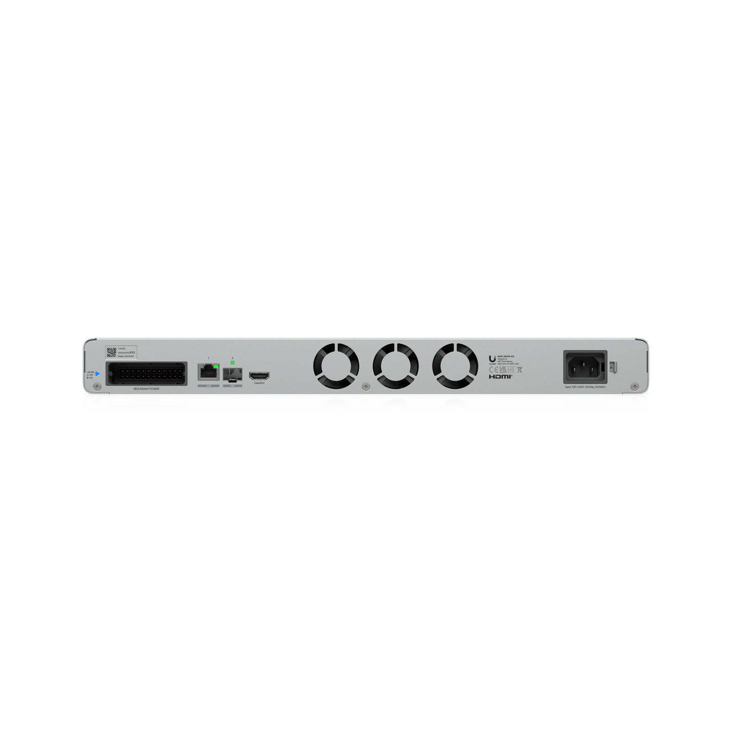 Ubiquiti UNVR-G2 | UniFi Protect 4-Bay NVR G2, 1U Rack, 10G SFP+, 30x 4K