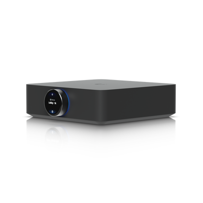 Ubiquiti UPL-AMP-B PowerAmp Home lobby model with blue backlit controls