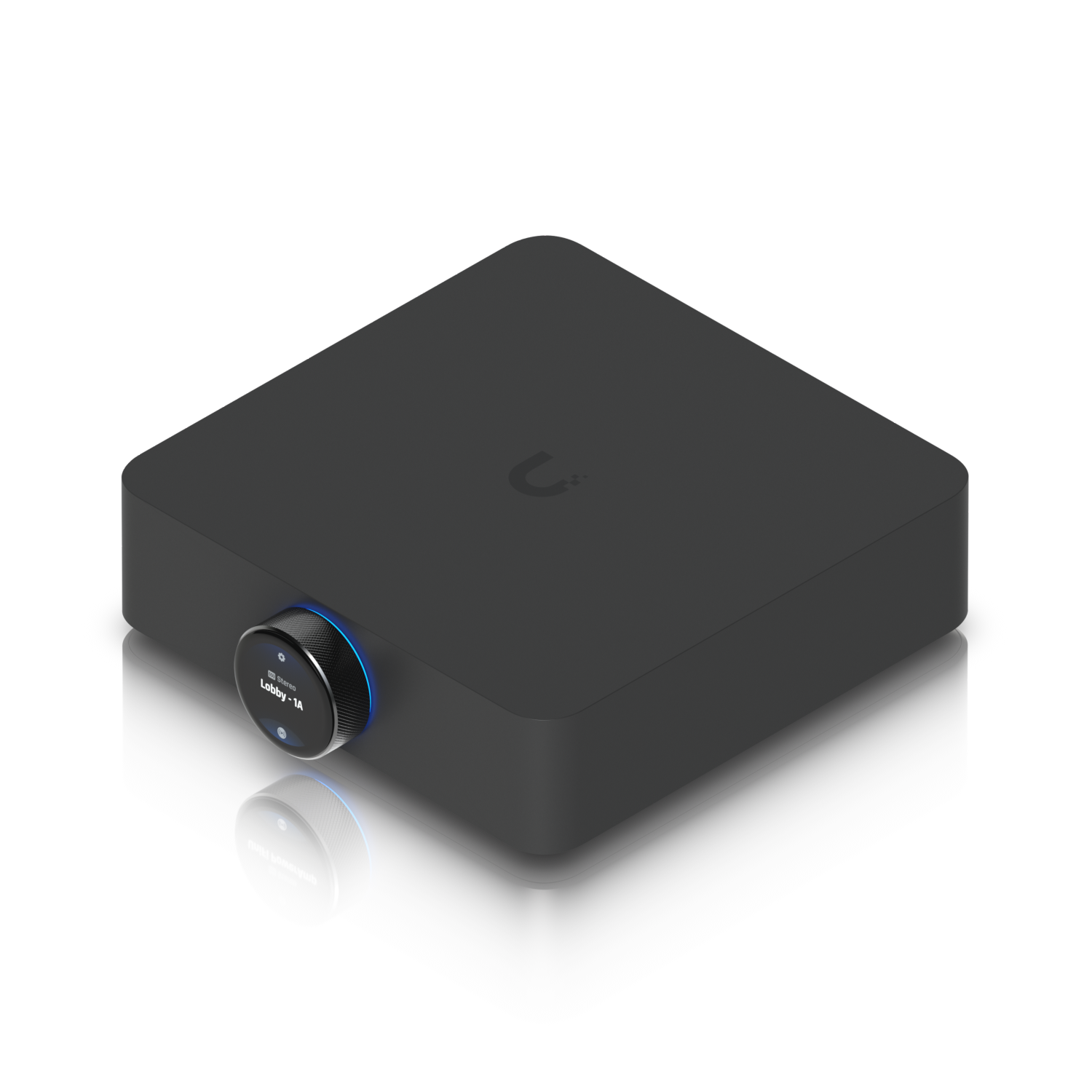 Ubiquiti UPL-AMP-B PowerAmp Home black matte streamer with blue knob