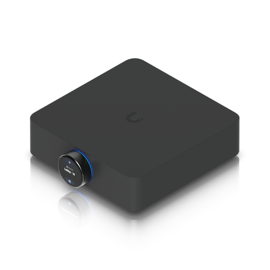 Ubiquiti UPL-AMP-B PowerAmp Home black matte streamer with blue knob