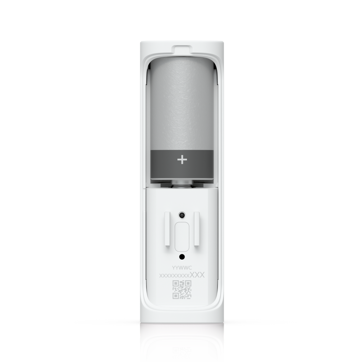 White yi smart doorbell with gray lens and sleek design featured in ubiquiti usl-entry-us unifi superlink sensor product