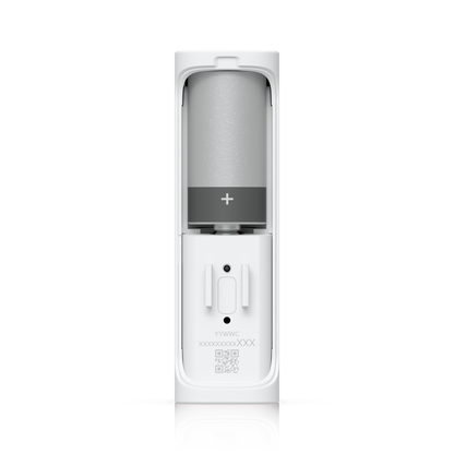 White yi smart doorbell with gray lens and sleek design featured in ubiquiti usl-entry-us unifi superlink sensor product