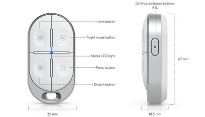 Ubiquiti USL-FOB-US | UniFi SuperLink KeyFob Remote Control, 915.6–927.6 MHz (US)