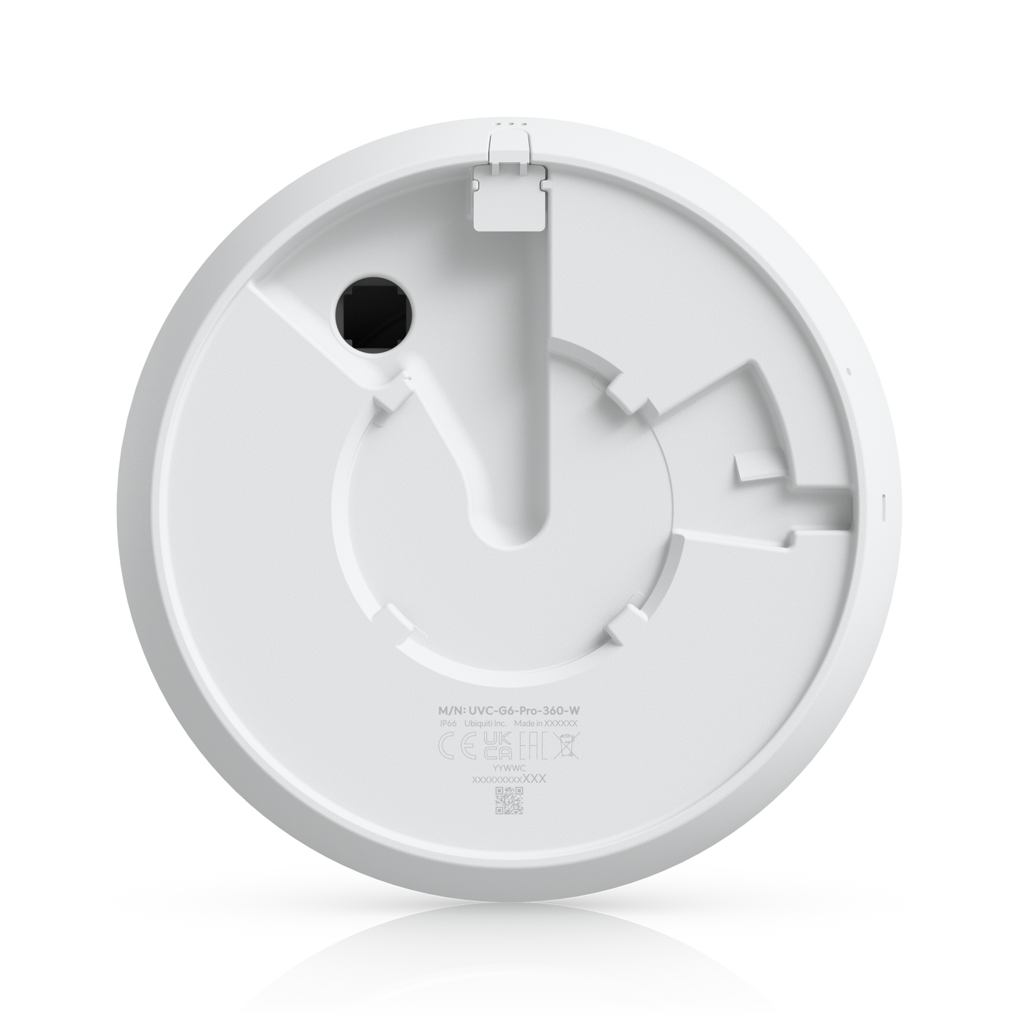 Ubiquiti UVC-G6-Pro-360-W white circular sterilizer with sleek molded plastic design