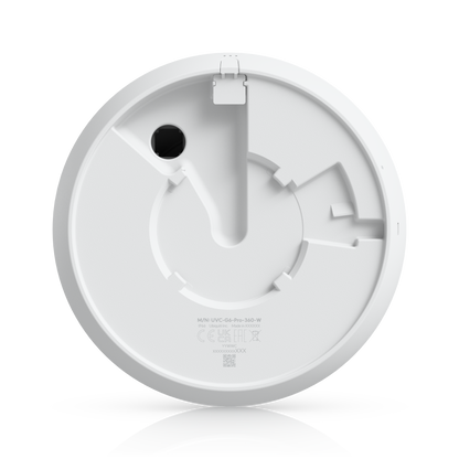 Ubiquiti UVC-G6-Pro-360-W white circular sterilizer with sleek molded plastic design