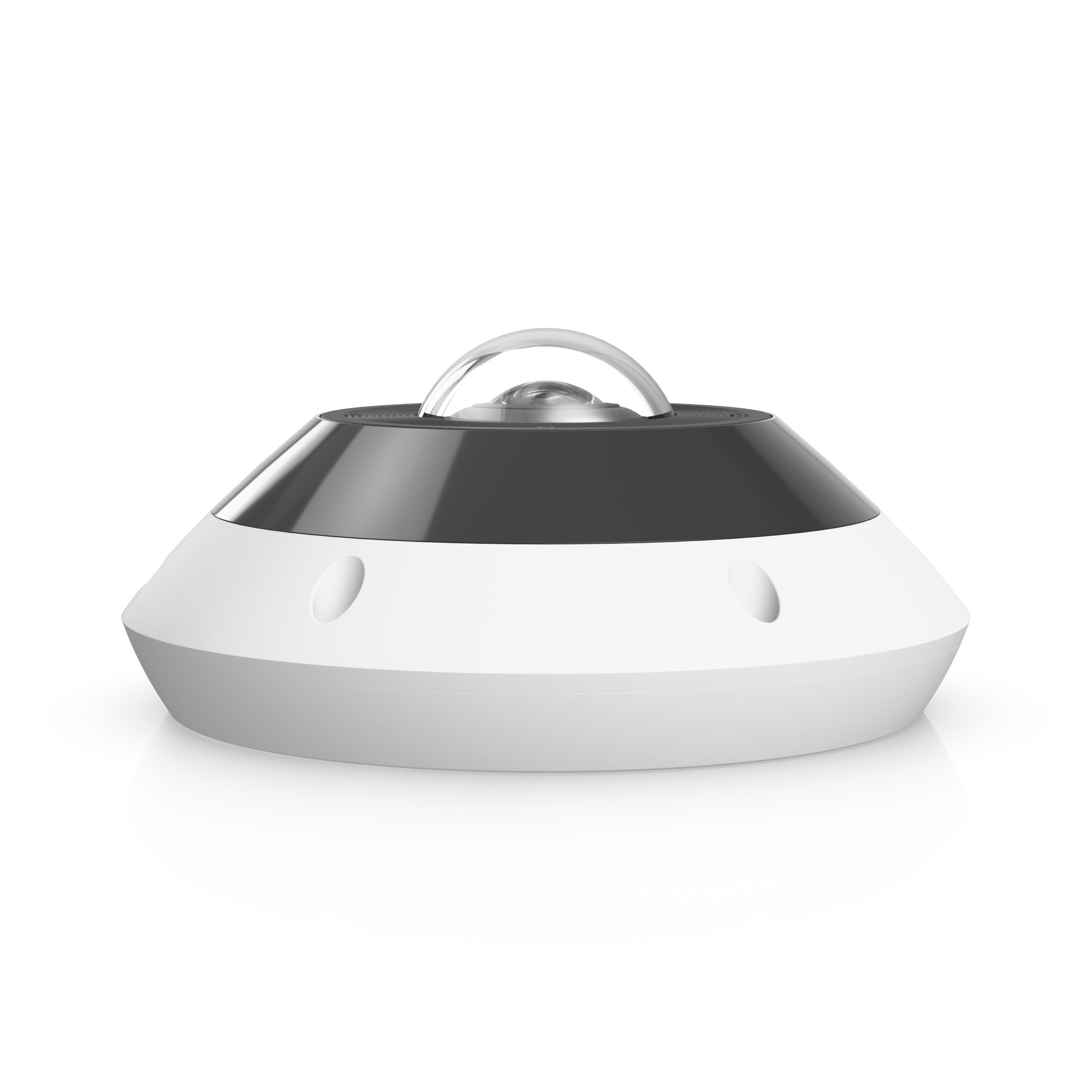 Ubiquiti G6 Pro 360 white black dome security camera with silver lens
