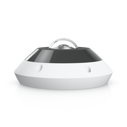 Ubiquiti G6 Pro 360 white black dome security camera with silver lens