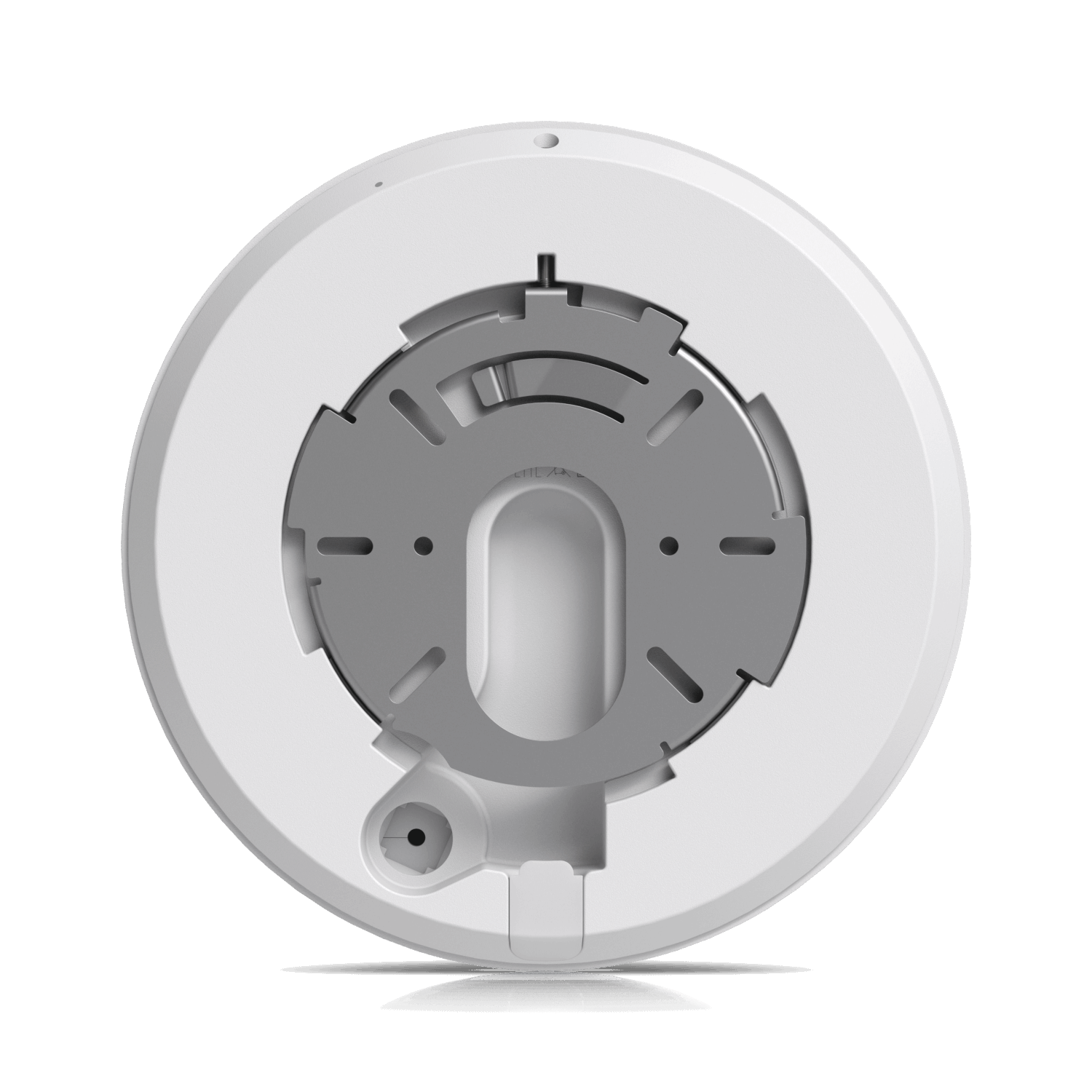 Ubiquiti UniFi Protect G6 Pro Dome white camera mount with gray mechanism