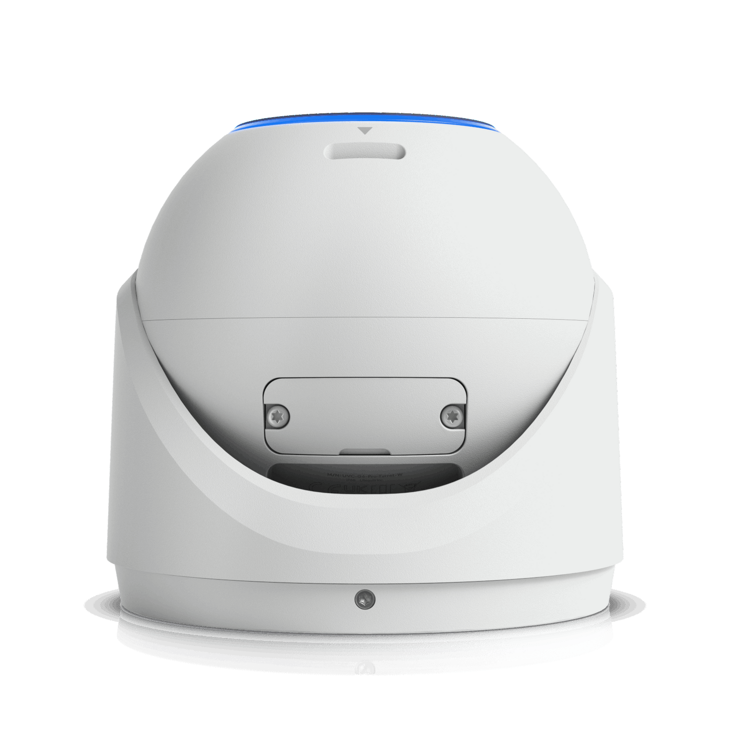 Ubiquiti UniFi Protect G6 Pro Turret white spherical camera with blue accent