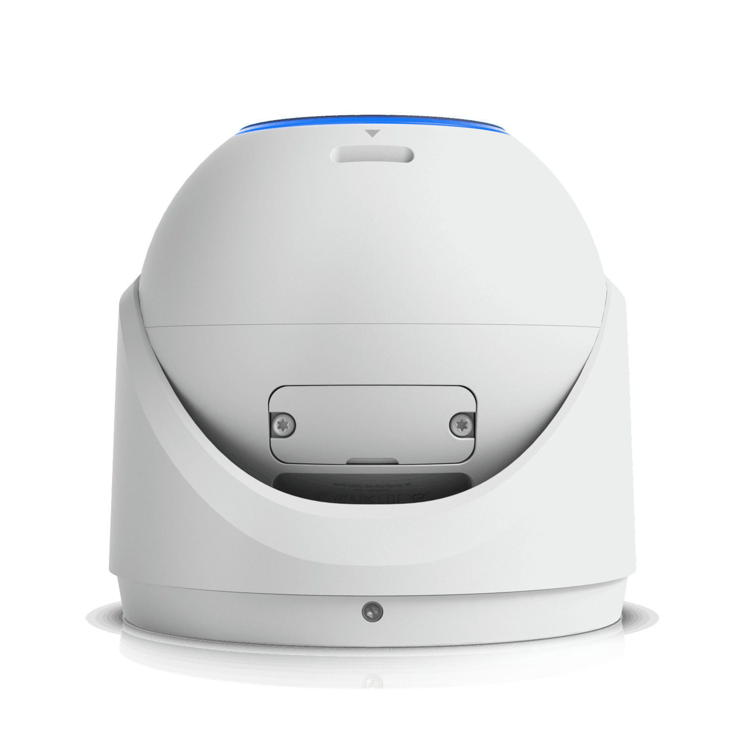 Ubiquiti UniFi Protect G6 Pro Turret white spherical camera with blue accent