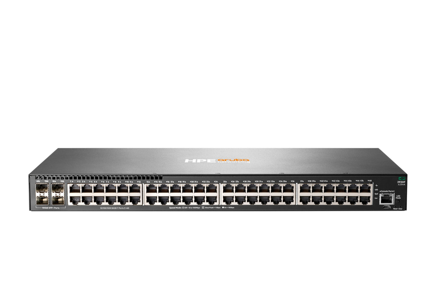 Aruba JL254A | 2930F 48G 4SFP+ L3 Managed Switch, 48 Gigabit Ports, 4 SFP+ Uplinks