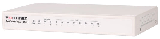 Fortinet FVG-GO08 | 2x10/100 Ethernet, 8x FXO Ports, FortiVoice Gateway GO08