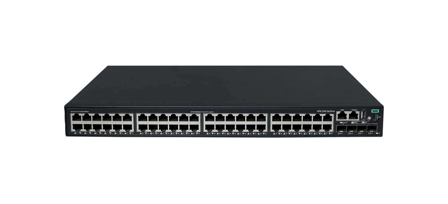 HPE S6X54A | CW 2150 48-Port Gigabit PoE+ Switch, 770W, 4x 10G SFP+