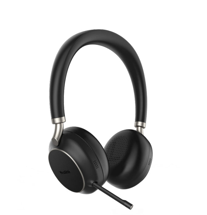 Yealink TEAMS-BH76-CH-BL-C | Wireless Bluetooth Headset with Charging Stand, Black