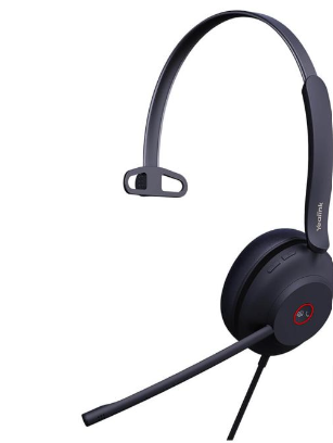 Yealink UH37-M-UC-C | Mono USB-C Headset, 35mm Speaker, HD Audio, Noise Canceling