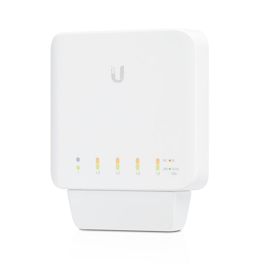Ubiquiti USW-FLEX | USW-FLEX Managed L2 Gigabit Ethernet, 5 x 1GbE PoE Ports, AU Plug