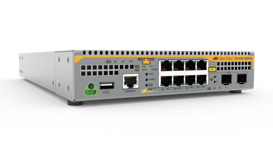 Allied Telesis AT-x240-10GHXm-40 | x240 8-Port Multi-Gig PoE++ Layer 3 Switch, 2x SFP+, AU Cord