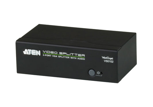 ATEN VS0102-AT-U | VS0102 VGA/Audio Splitter, 1 x In / 2 x Out, 450MHz, 1920x1440