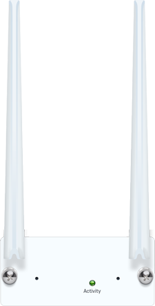 Sophos XSGZTCH3B 3G/4G module white router with antennas and green light
