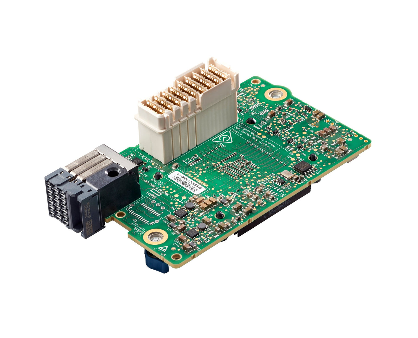 Hpe 870828-B21 synergy 5330c green printed circuit board with white and black connectors and electronic components