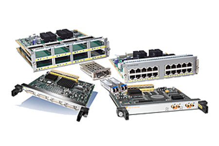 Gray and black cisco catalyst 6509e network switch expansion cards with multiple ports for juniper mx series router module
