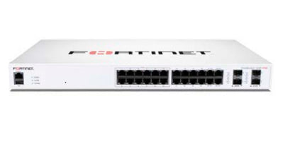 Fortinet FS-124F-FPOE | 24GE + 4SFP+ Managed Switch, 370W PoE, Smart Fan Control
