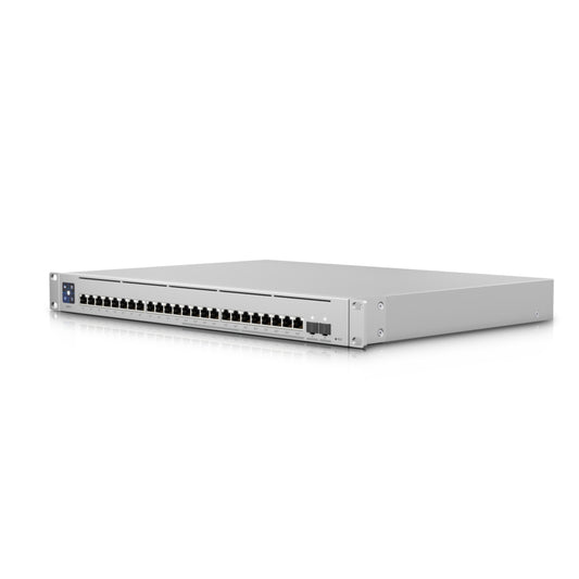Ubiquiti USW-ENTERPRISE-24-POE | USW-Enterprise Series 12 x 2.5GbE PoE+ Ports, 12 x 1GbE Ports, 2 x 10G SFP+ Uplinks, Layer 3 Switch, 400W