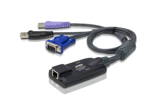 ATEN KA7177-AX | KA7177 USB-VGA KVM Adapter, Smart Card + Virtual Media, Cat5e/6