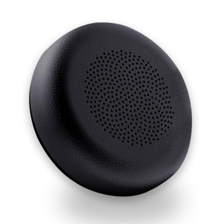 Yealink 3311059 black leather ear cushion with perforated textured center for WH62/WH66