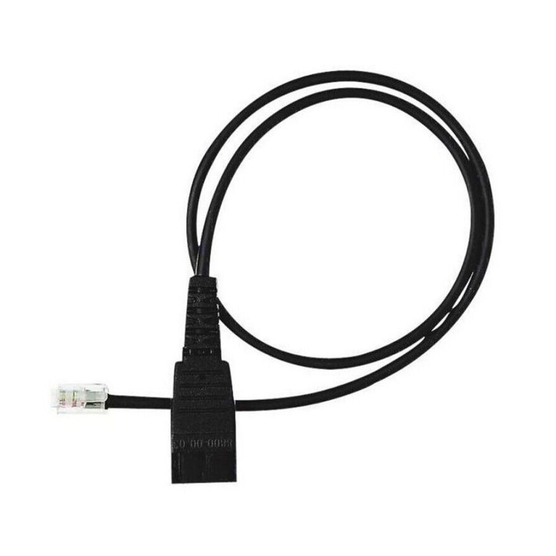 Yealink QD-RJ9-3P QD to RJ cord with RJ45 to RJ12 black ethernet cable