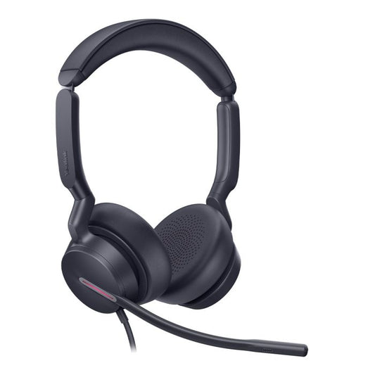 Yealink UH46-M-C/A mono USB headset with noise-cancelling mic, pink accent