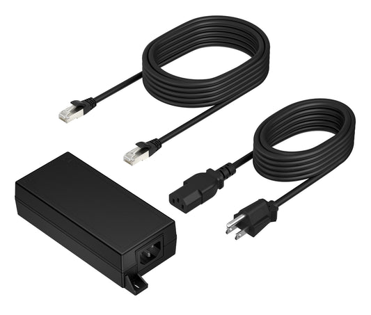 Poly B5NH6AA | 3.66m CAT6A Cable, AU Plug, PoE++ 65W 2.5G Adapter