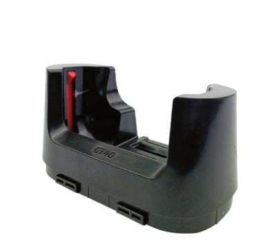 Black ctrc battery grip with red accent on the side for honeywell ct40-ucp-b universal cup dock accessory