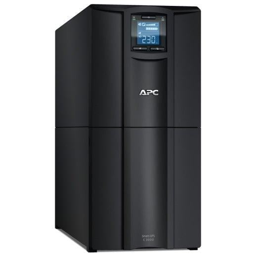 APC SMC3000I | Smart-UPS C 3kVA Tower, 230V, 8x IEC C13, 1x IEC C19, USB/Serial, AVR, LCD