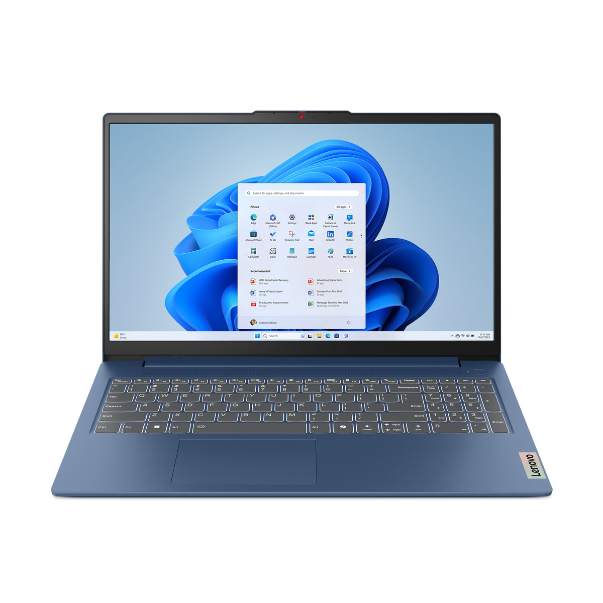 Lenovo 83L7002KUS | IdeaPad Slim 3 15in Laptop, Intel N150, 8GB, 128GB, Blue