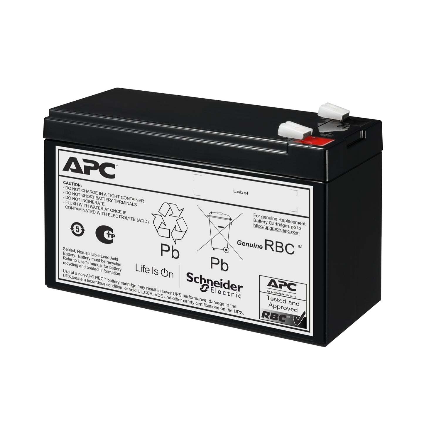 APC APCRBC175 | 12V 9Ah VRLA UPS Battery for Reliable Power Backup