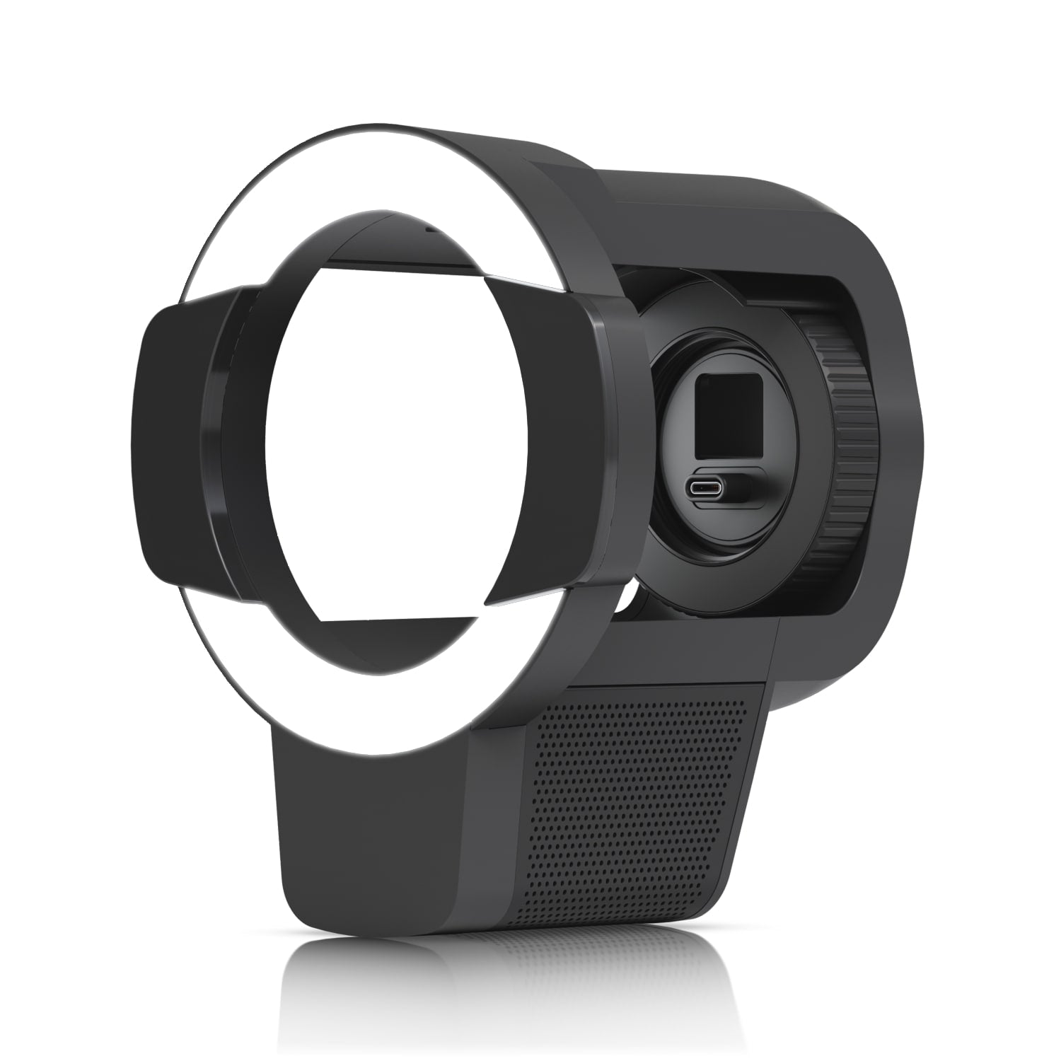 Ubiquiti UACC-Pro-Bullet-Enhancer-B black ring light with camera and USB-C port