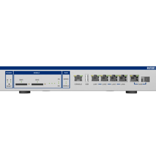 Teltonika RUTXR1000100 | RUTXR1 Series 5 x 1GbE Ports, Dual SIM Failover, Redundant Power Supplies, Rack-Mountable Router