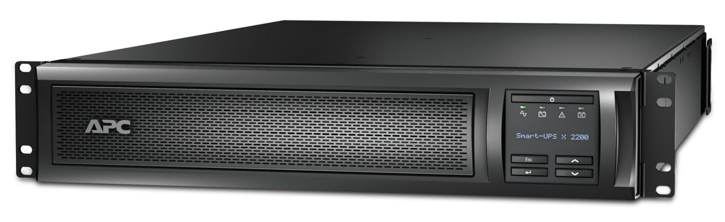 APC SMX2200R2HVNC | 2200VA Line Interactive Rack/Tower UPS, 208V-230V, 8x C13 + 1x C19 IEC, Network Card, Extended Runtime