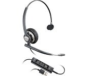 Poly 203476-01 EncorePro 715, Over-the head, Monaural, Noise-Canceling